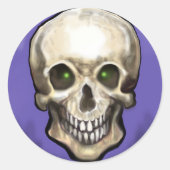 Skull Ronde Sticker (Voorkant)