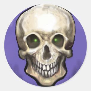 Skull Ronde Sticker