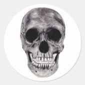 Skull Ronde Sticker (Voorkant)
