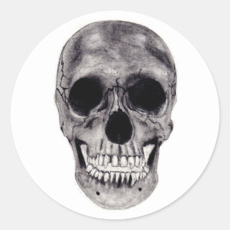 Skull Ronde Sticker