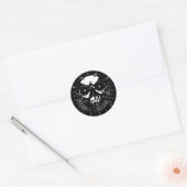 Skull Ronde Sticker (Envelop)