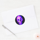 Skull Ronde Sticker (Envelop)