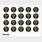 Skull Ronde Sticker (Vel)