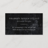Skull Roos Chalk | Funky Gothic Grunge Branding Visitekaartje (Achterkant)