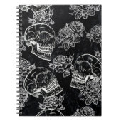 Skull Roos Chalk | Funky Gothic Grunge Lyric Poems Notitieboek (Voorkant)