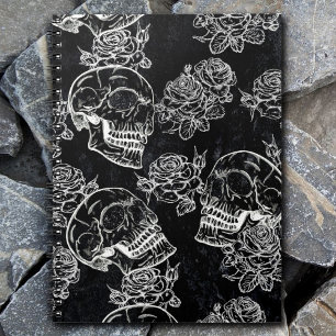 Skull Roos Chalk   Funky Gothic Grunge Lyric Poems Notitieboek