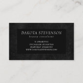 Skull Roos Chalk | Monogram Funky Gothic Grunge Visitekaartje (Achterkant)