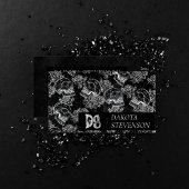 Skull Roos Chalk | Monogram Funky Gothic Grunge Visitekaartje