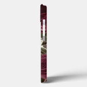 Skull Rozen Burgundy Persoonlijk Case-Mate iPhone Case (Achterkant / Links)