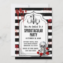 Skull & Rozen Uitnodiging