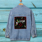 Skull Rozen Zia Sun Greenery Zwart Nieuw Mexico Denim Jacket