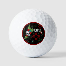 Skull Rozen Zia Sun Greenery Zwart Nieuw Mexico Golfballen