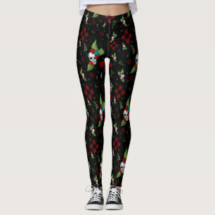 Skull Rozen Zia Sun Greenery Zwart Nieuw Mexico Leggings
