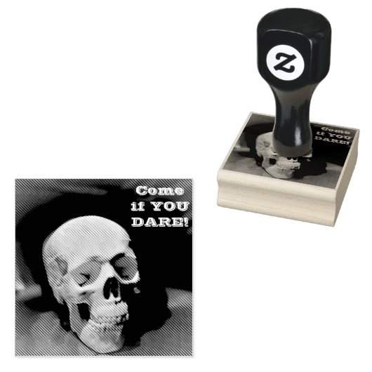 Skull Rubberstempel (Gestempeld)