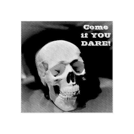 Skull Rubberstempel (Afrduk)