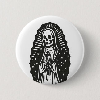 Skull Saint Ronde Button 5,7 Cm