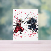 Skull Samurai Duel Acryl Bord (Neutraal)