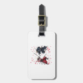 Skull Samurai Duel Bagagelabel (Voorkant verticaal)