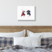Skull Samurai Duel Canvas Afdruk (Insitu (Slaapkamer))