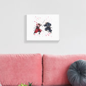 Skull Samurai Duel Canvas Afdruk (Insitu (Woonkamer))