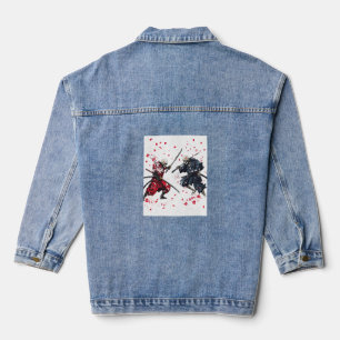 Skull Samurai Duel Denim Jacket