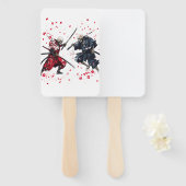 Skull Samurai Duel Handwaaier (Voorkant en achterkant)