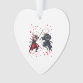 Skull Samurai Duel Ornament (voorkant)