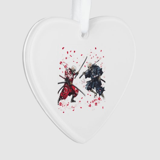 Skull Samurai Duel Ornament (voorkant)