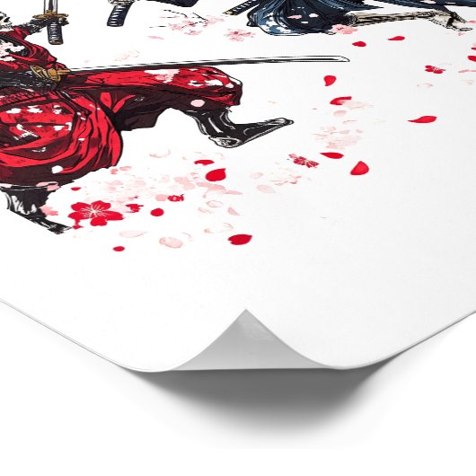 Skull Samurai Duel Poster (Hoek)