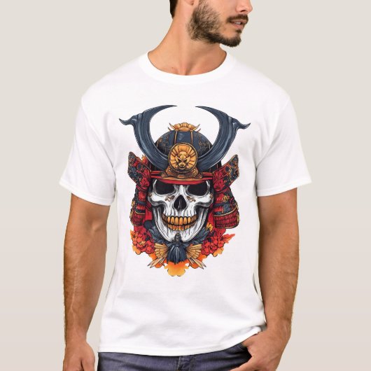 Skull Samurai Mask T-shirt (Voorkant)