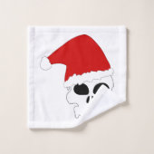 Skull Santa Bad Handdoek (Wasdoekje)