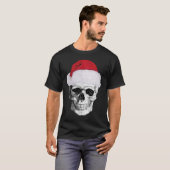 skull santa claus , xmas t shirt (Voorkant volledig)