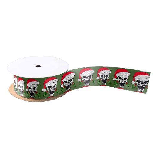 Skull santa satijnen lint (Spoel)