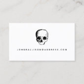 Skull Scary Calling Card Contactkaartje (Voorkant)