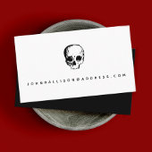 Skull Scary Calling Card Contactkaartje