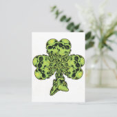 Skull Shamrock I Briefkaart (Staand voorkant)