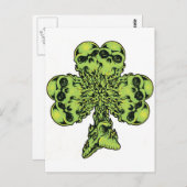 Skull Shamrock I Briefkaart (Voorkant / Achterkant)