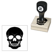 Skull Shape Silhouette Halloween Rubberstempel (Gestempeld)