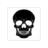 Skull Shape Silhouette Halloween Rubberstempel (Afrduk)