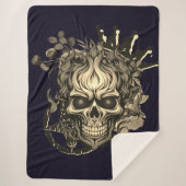 Skull Sherpa Deken (Voorkant)