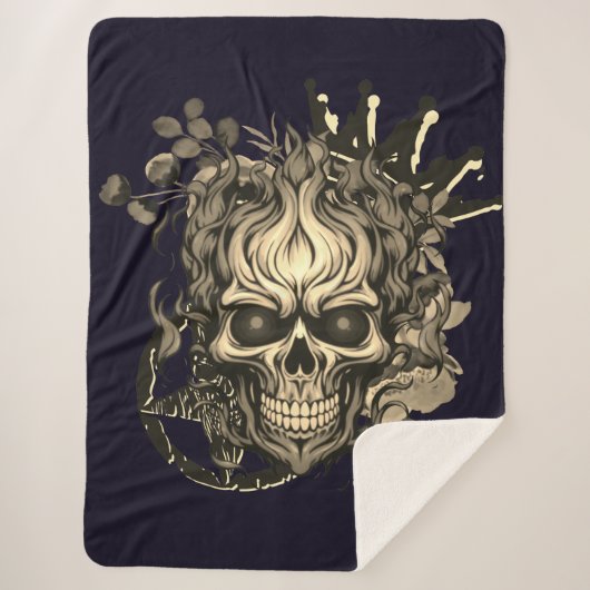 Skull Sherpa Deken (Voorkant)