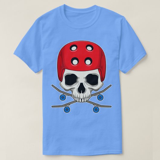 Skull Skater Skateboard Sport T-shirt (Design voorkant)