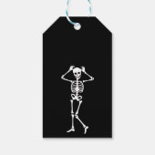 Skull Skeleton Bad to the Bone 2nd Birthday Cadeaulabel (Achterkant)