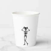 Skull Skeleton Bad to the Bone 2nd Birthday Papieren Bekers (Achterkant)