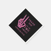 Skull Skeleton Bad to the Bone 2nd Birthday  Servet (Hoek)