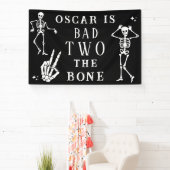 Skull Skeleton Bad to the Bone 2nd Birthday  Spandoek (Insitu)