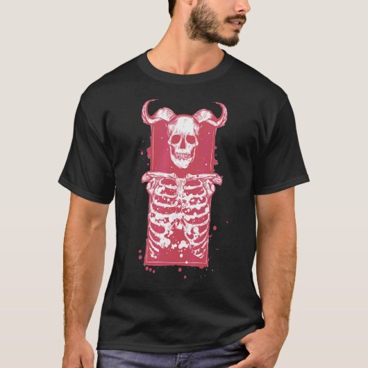 Skull Skeleton Gothic Gothic Art T-shirt (Voorkant)