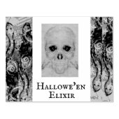 Skull Skeleton Halloween Death Maureen Girard Pla Rubberstempel (Afrduk)