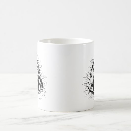 Skull Skeleton Halloween Koffiemok (Center)