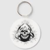 Skull Skeleton Halloween sleutelhanger (Voorkant)